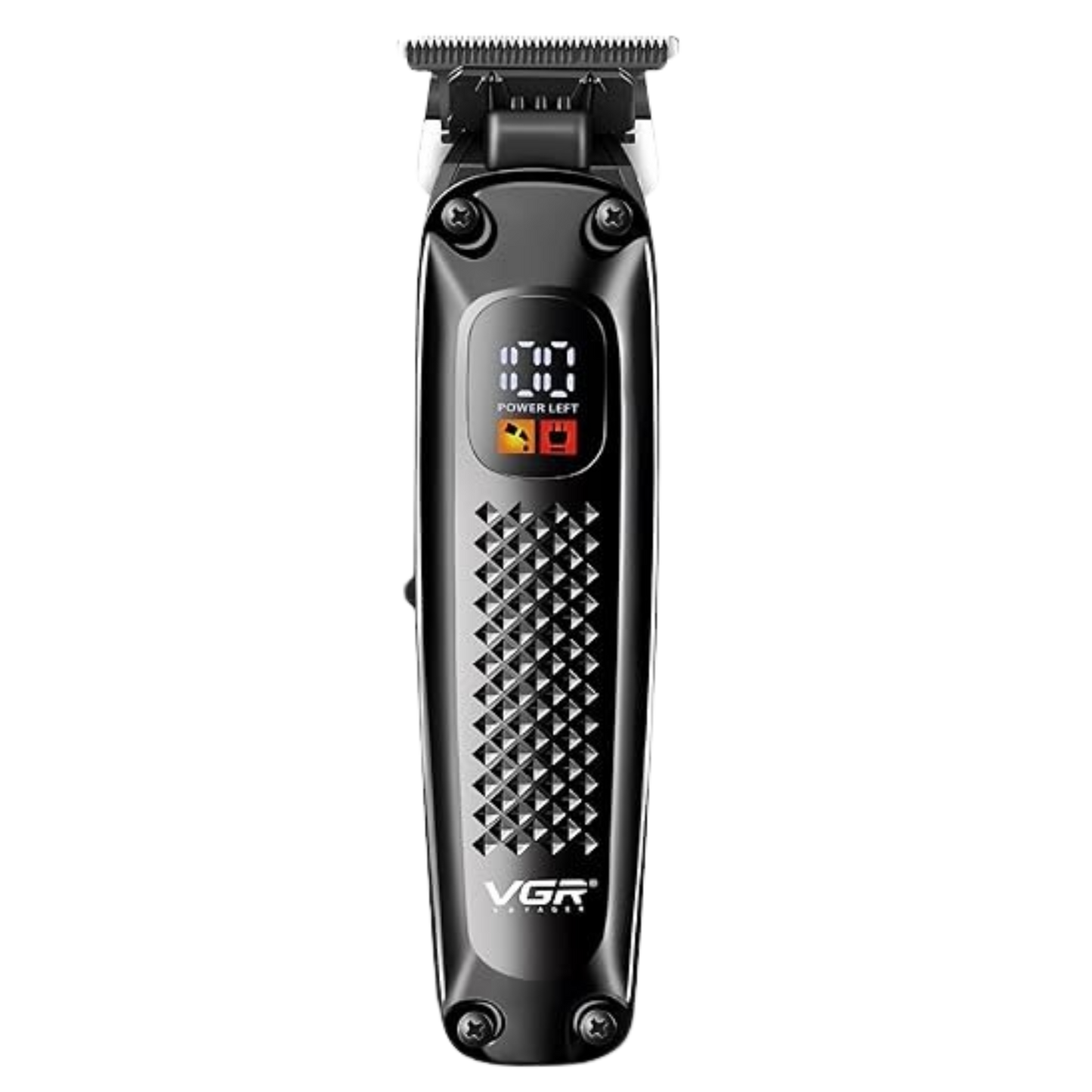 VGR 972 Professional Hair Trimmers, Precision Beard Trimmer for Men, Rechargeable with LED Display