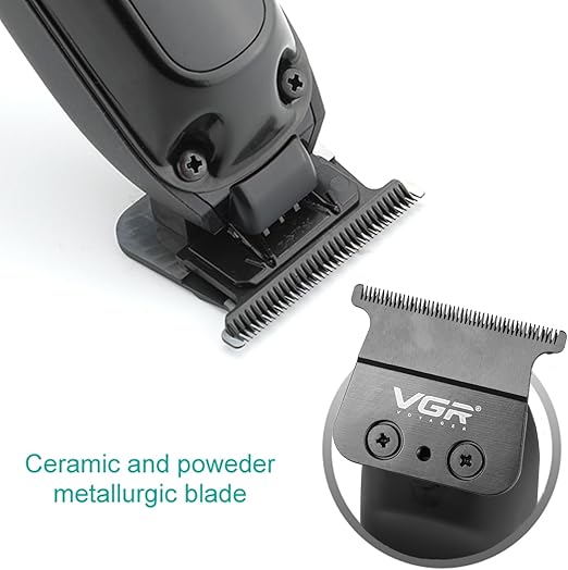 VGR 972 Professional Hair Trimmers, Precision Beard Trimmer for Men, Rechargeable with LED Display