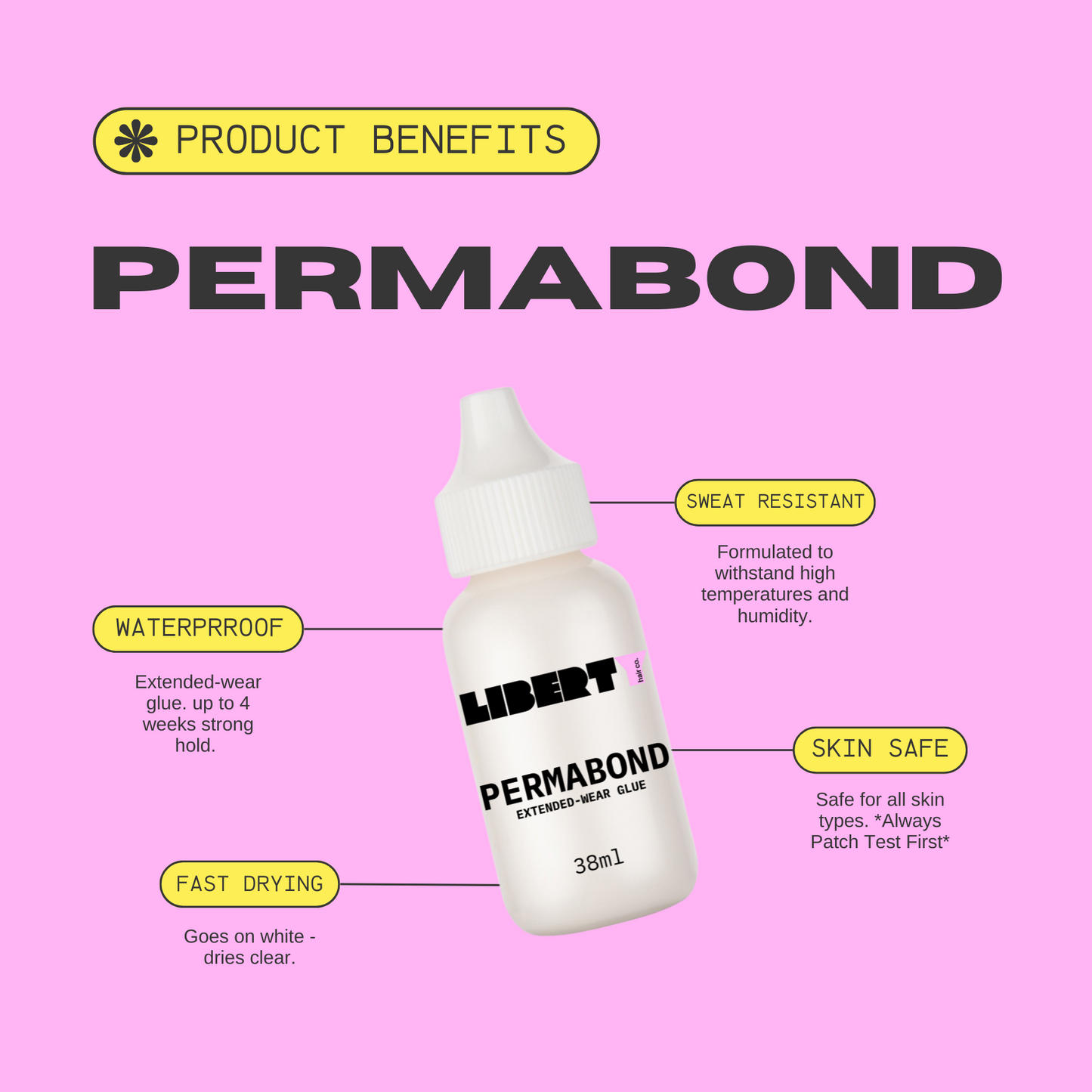 PermaBond Wig and Hair System Glue - Liberty Hair Co.