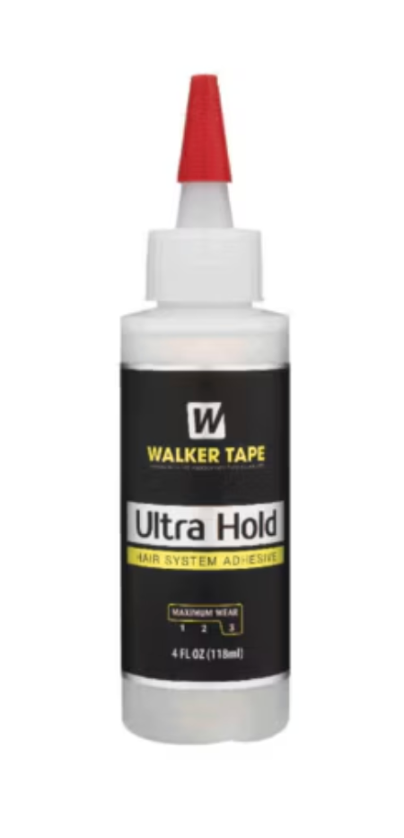 Walker Tape Ultra Hold adhesive bottle on a white background