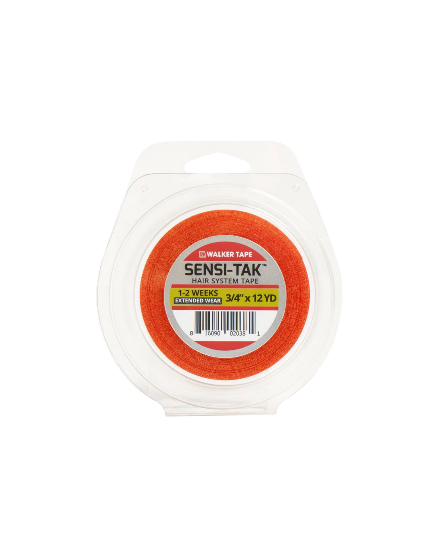 Sensi-Tak tape roll with packaging on a white background