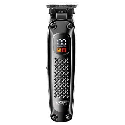 VGR 972 Professional Hair Trimmers, Precision Beard Trimmer for Men, Rechargeable with LED Display