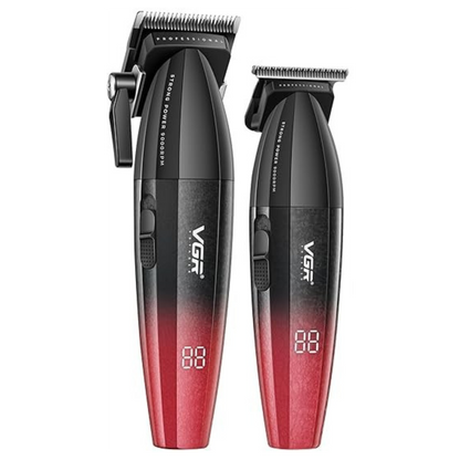 VGR Professional Hair Clipper Set - Dual-Speed, 9000 RPM, Metal Body V-640