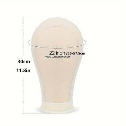 Canvas Mannequin Head for Wigs & Hair Systems