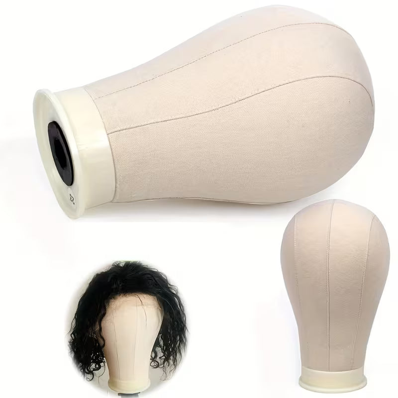 Canvas Mannequin Head for Wigs & Hair Systems