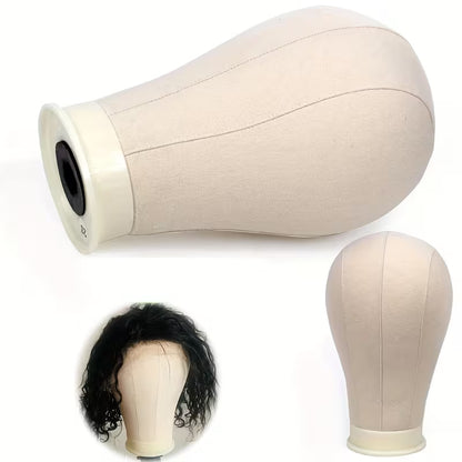 Canvas Mannequin Head for Wigs & Hair Systems