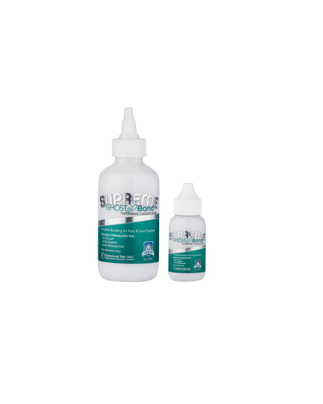 Two bottles of Supreme Bond dental adhesive on a white background