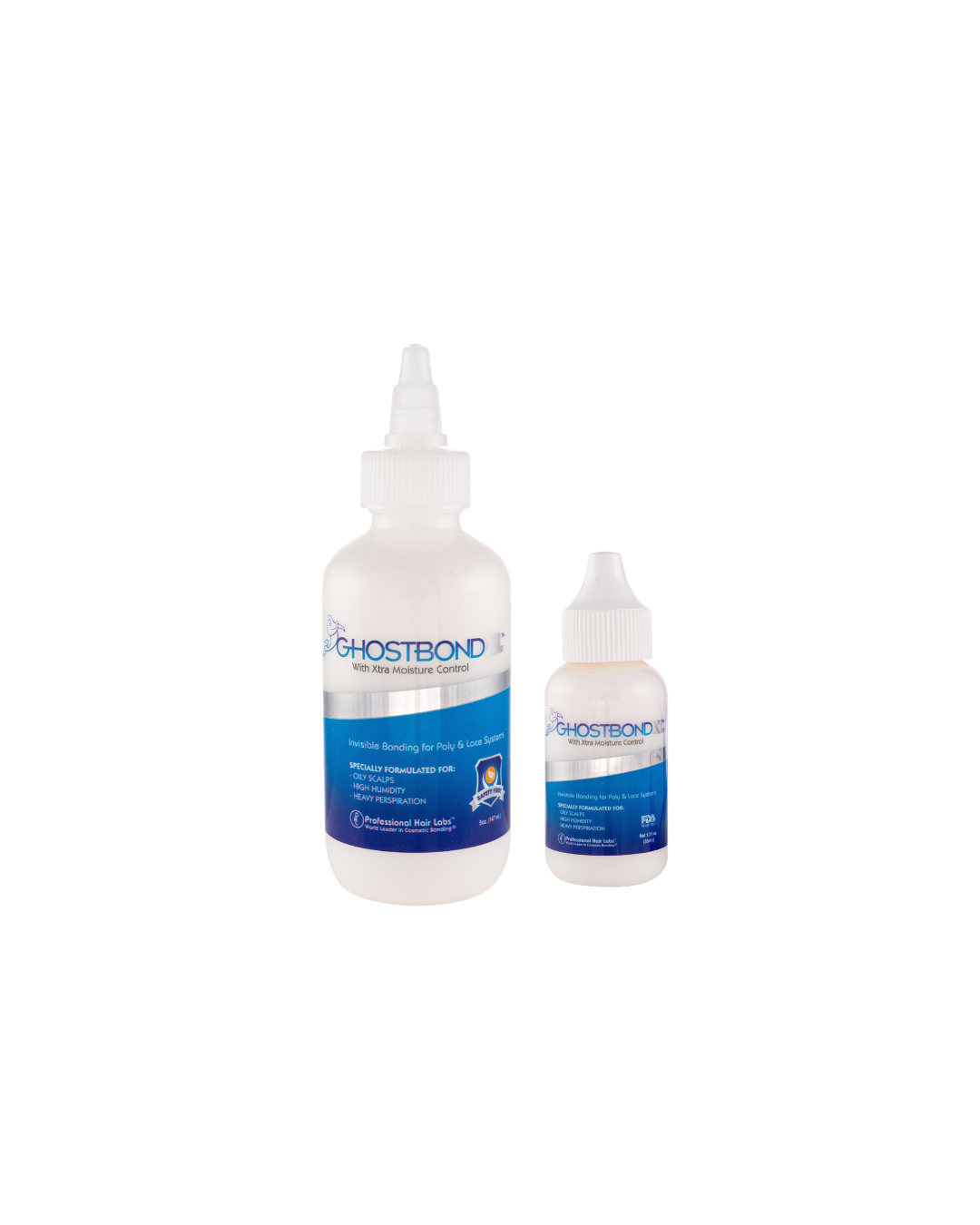 Two bottles of Ghostbond on a white background