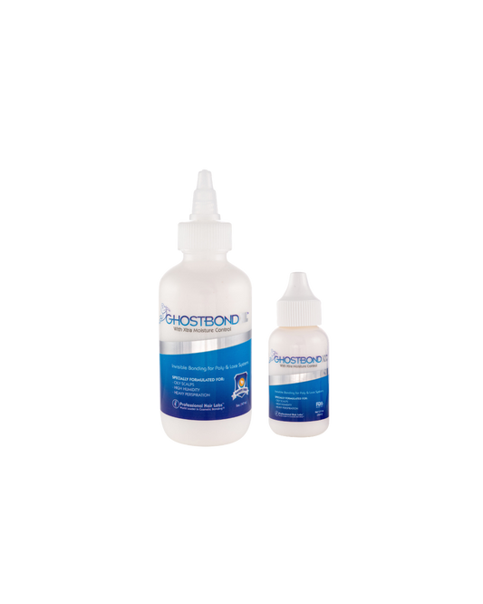 Two bottles of Ghostbond on a white background