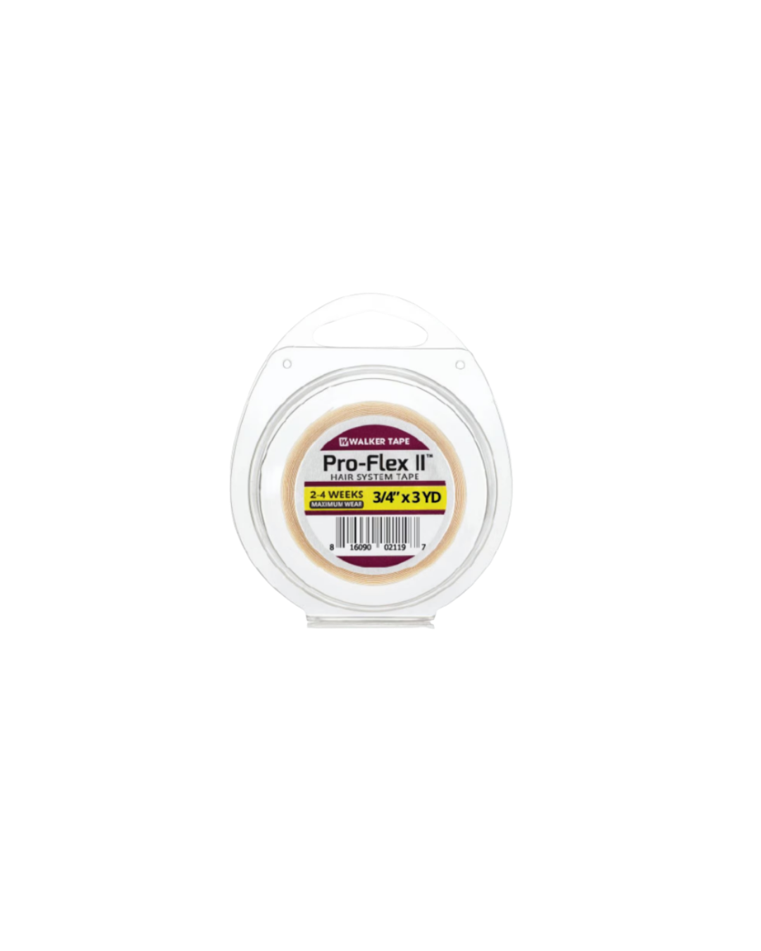 Pro-Flex II tape in clear packaging on a white background