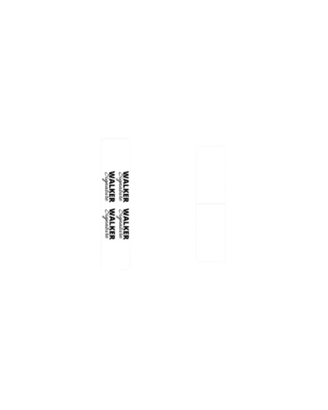 Repetition of 'Waller' logo on a white background