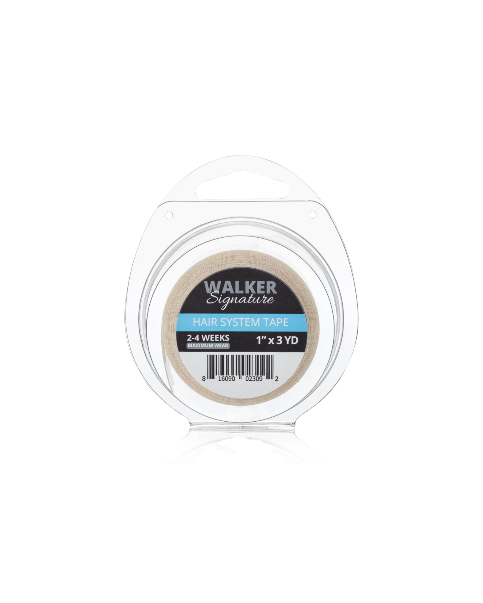 Walker hair system tape in clear packaging on a white background