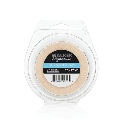 Roll of Walker Signature hair system tape with clear packaging on a white background